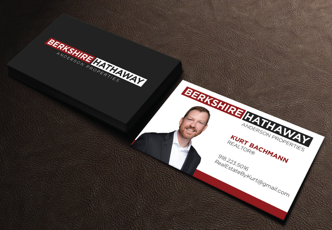 Business Card Design by LAXMI DESIGNHUB for Berkshire Hathaway, Anderson Properties | Design #21038621