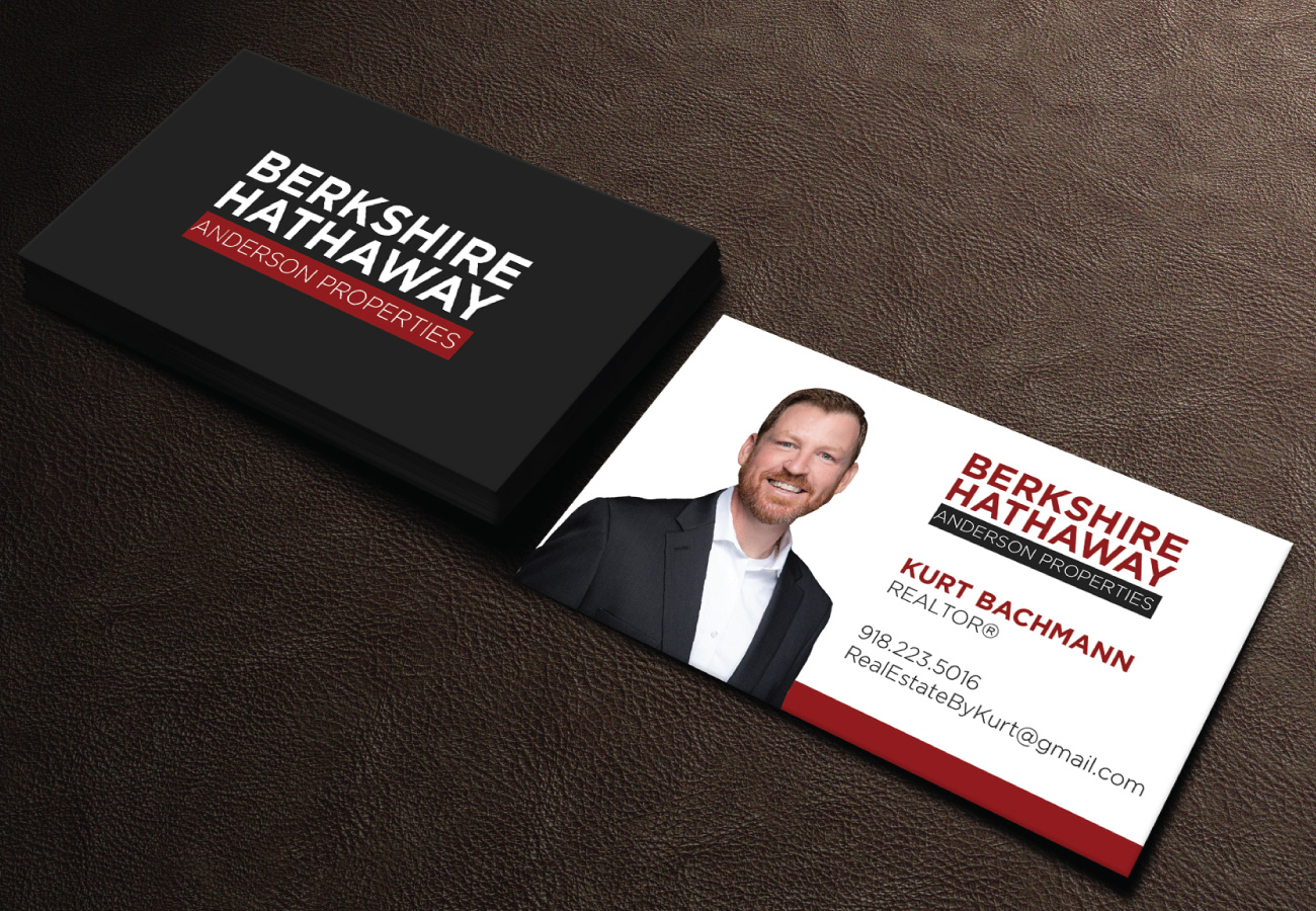 Business Card Design by LAXMI DESIGNHUB for Berkshire Hathaway, Anderson Properties | Design #21038623