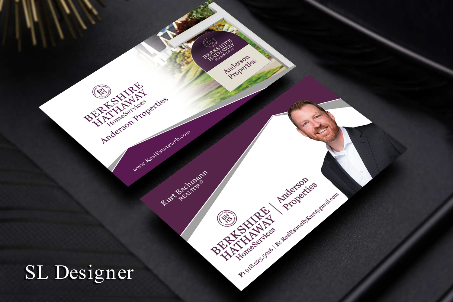Visitenkarten-Design von SL Designer für Berkshire Hathaway, Anderson Properties | Design #21026994