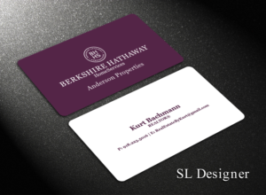 Visitenkarten-Design von SL Designer für Berkshire Hathaway, Anderson Properties | Design: #21026996