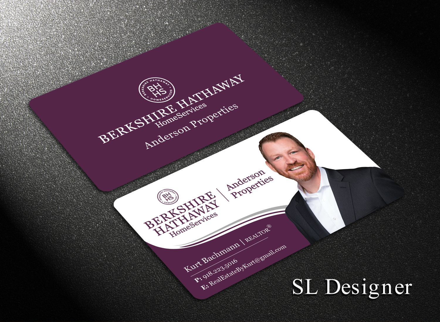 Business Card Design by SL Designer for Berkshire Hathaway, Anderson Properties | Design #21027002