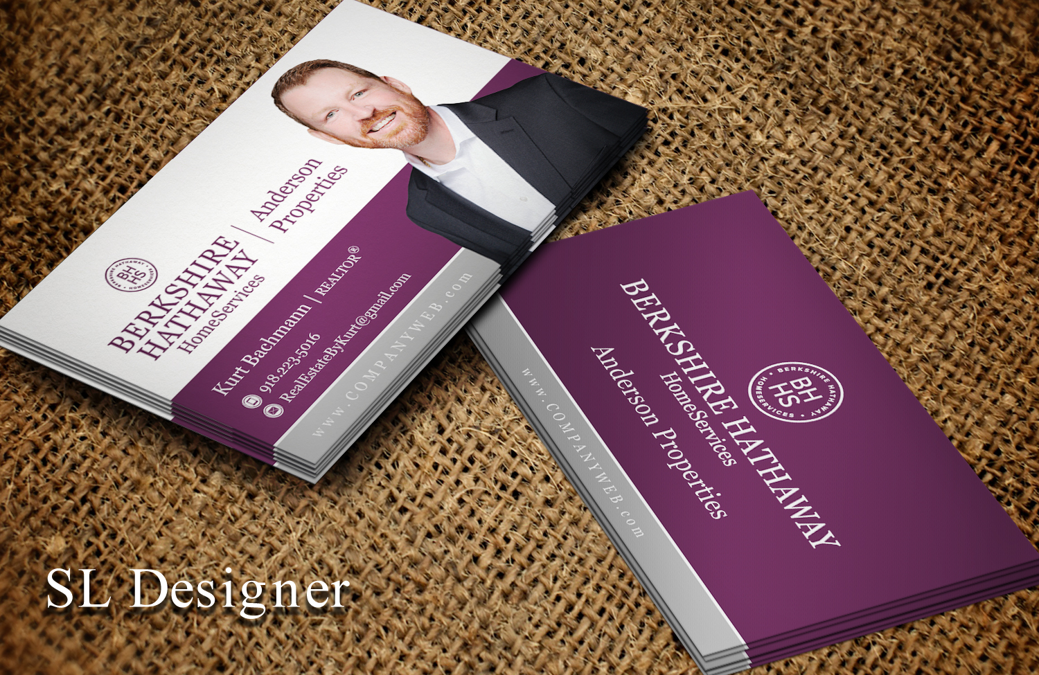 Design de Carte de Visite par SL Designer pour Berkshire Hathaway, Anderson Properties | Design #21027004