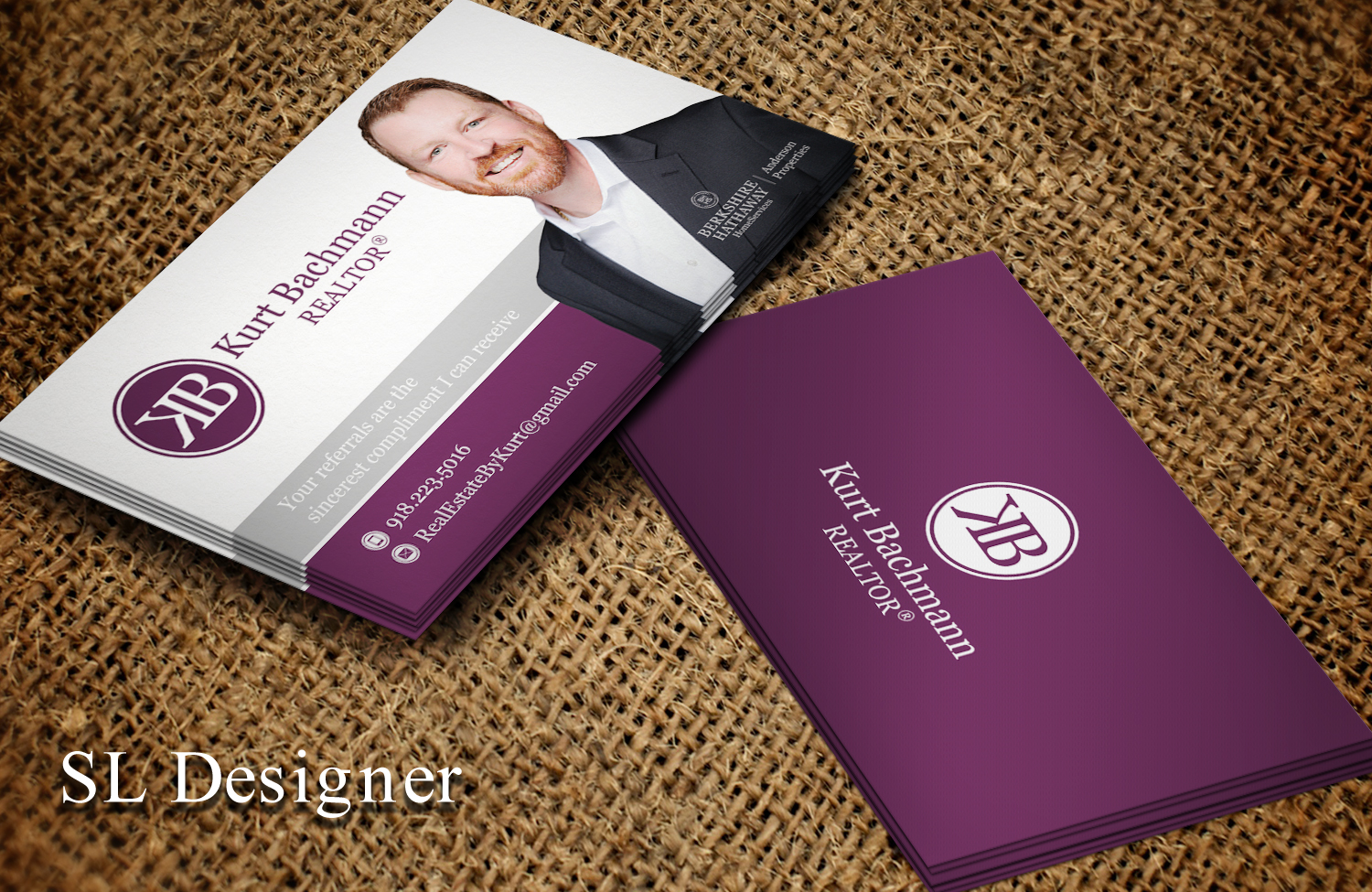 Business Card Design by SL Designer for Berkshire Hathaway, Anderson Properties | Design #21027284