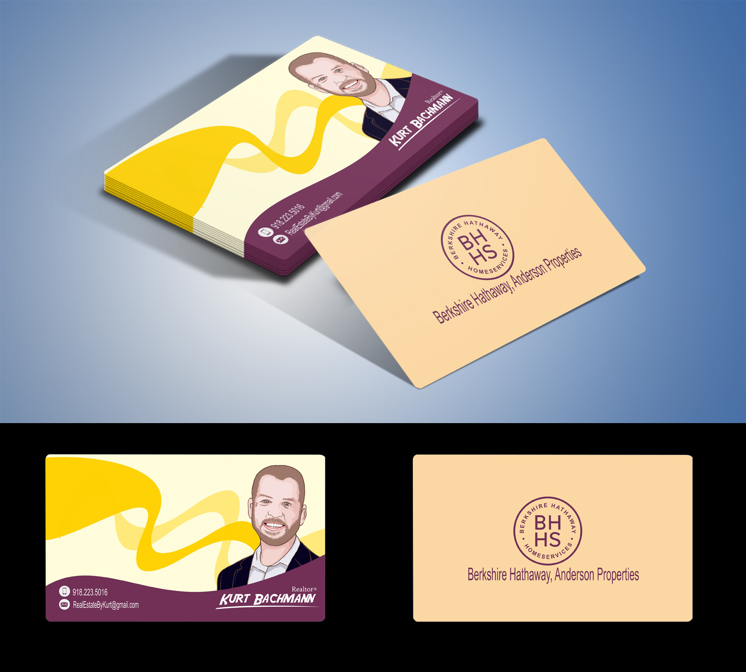 Visitenkarten-Design von AisyahArt86 für Berkshire Hathaway, Anderson Properties | Design #21046470