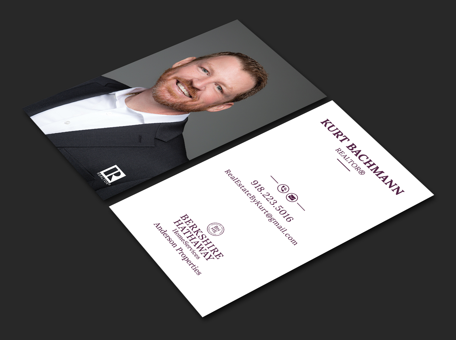 Business Card Design by Bold Pixels for Berkshire Hathaway, Anderson Properties | Design #21035983