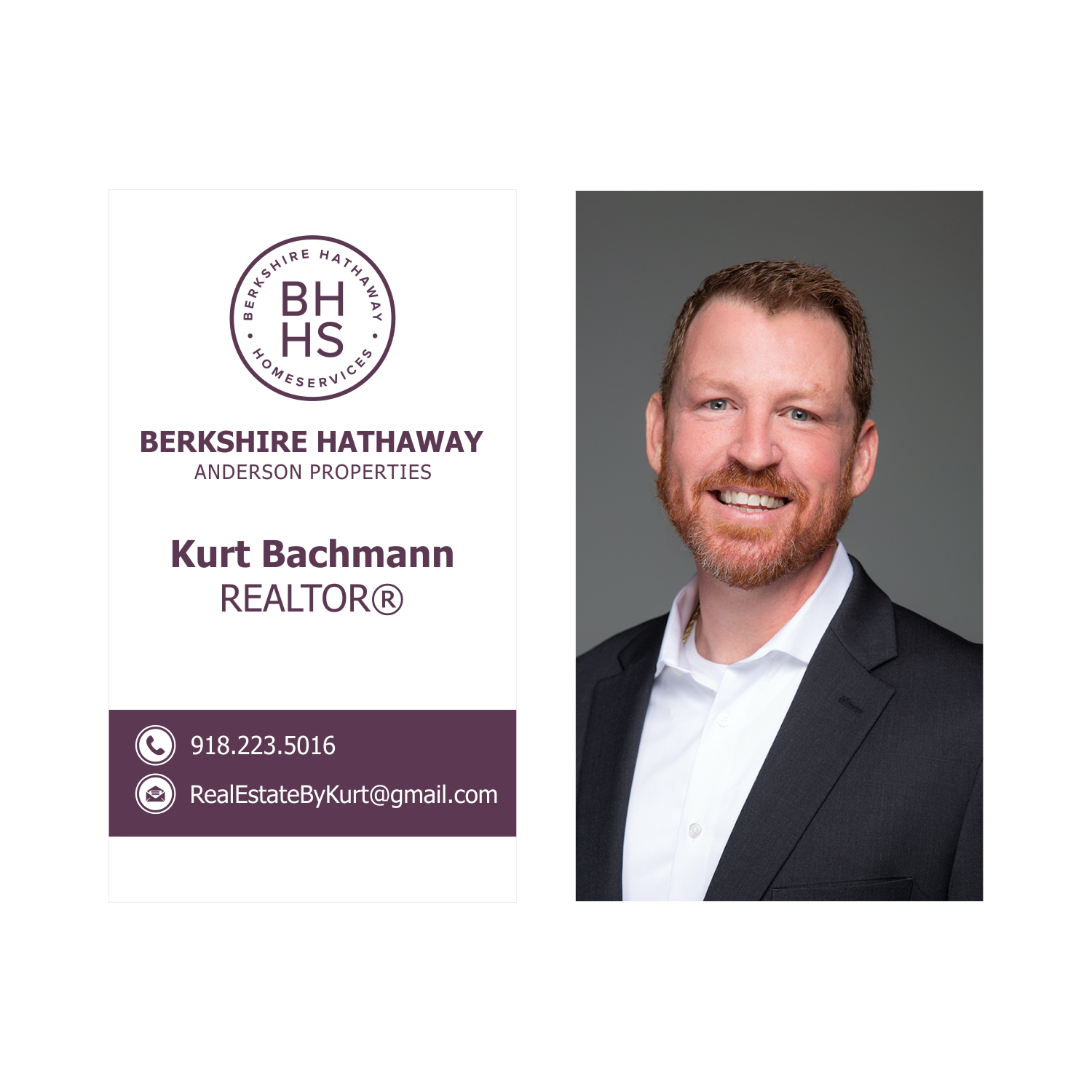 Business Card Design by Larisso for Berkshire Hathaway, Anderson Properties | Design #21029029