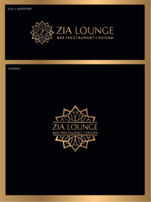 Zia Lounge (Bar |  Resturant  | Shisha) | Logo Design by Birdcage