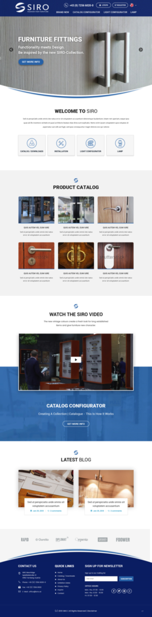 Web Design by pb for SIRO Beschläge- und Metallwarenfabrik Ges.m.b.H. | Design: #21045994