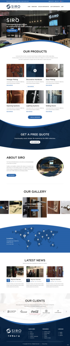 Web Design by pb for SIRO Beschläge- und Metallwarenfabrik Ges.m.b.H. | Design: #21045995