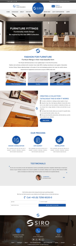 Web Design by pb for SIRO Beschläge- und Metallwarenfabrik Ges.m.b.H. | Design: #21045996