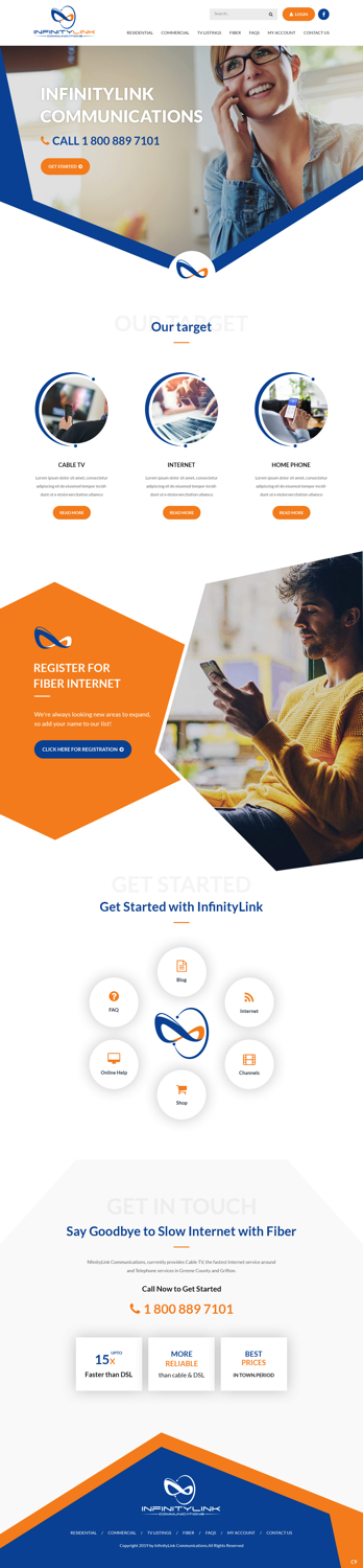 Web Design by pb for Infinity Network Services, Inc. | Design #21030483