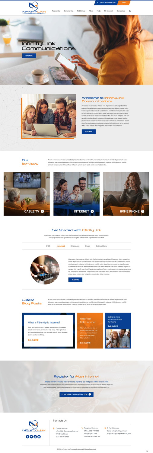 Web-Design von pb für Infinity Network Services, Inc. | Design #21030485