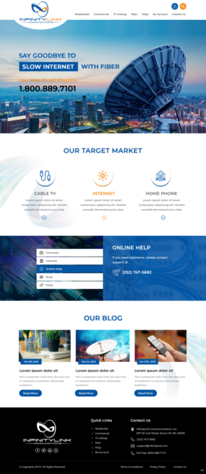 Web-Design von pb für Infinity Network Services, Inc. | Design: #21030490
