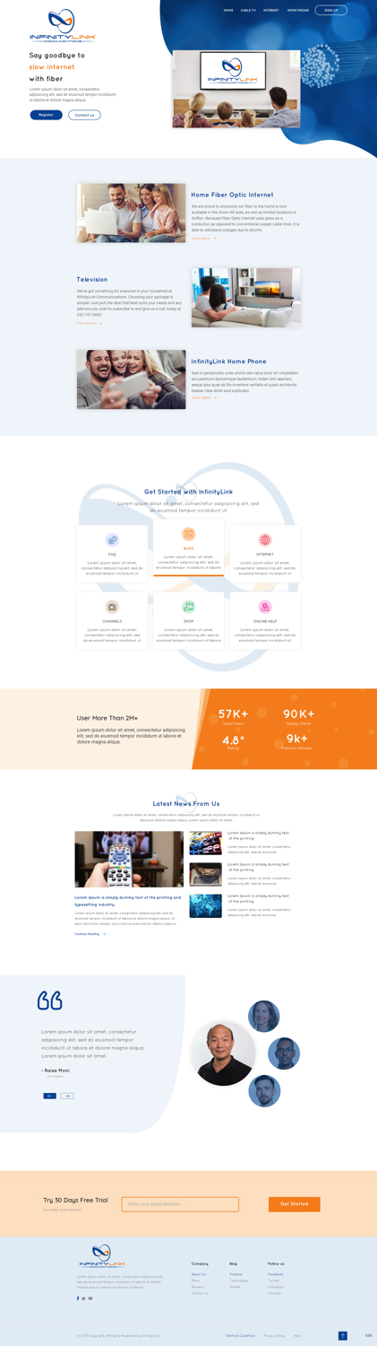 Web Design by pb for Infinity Network Services, Inc. | Design #21030491