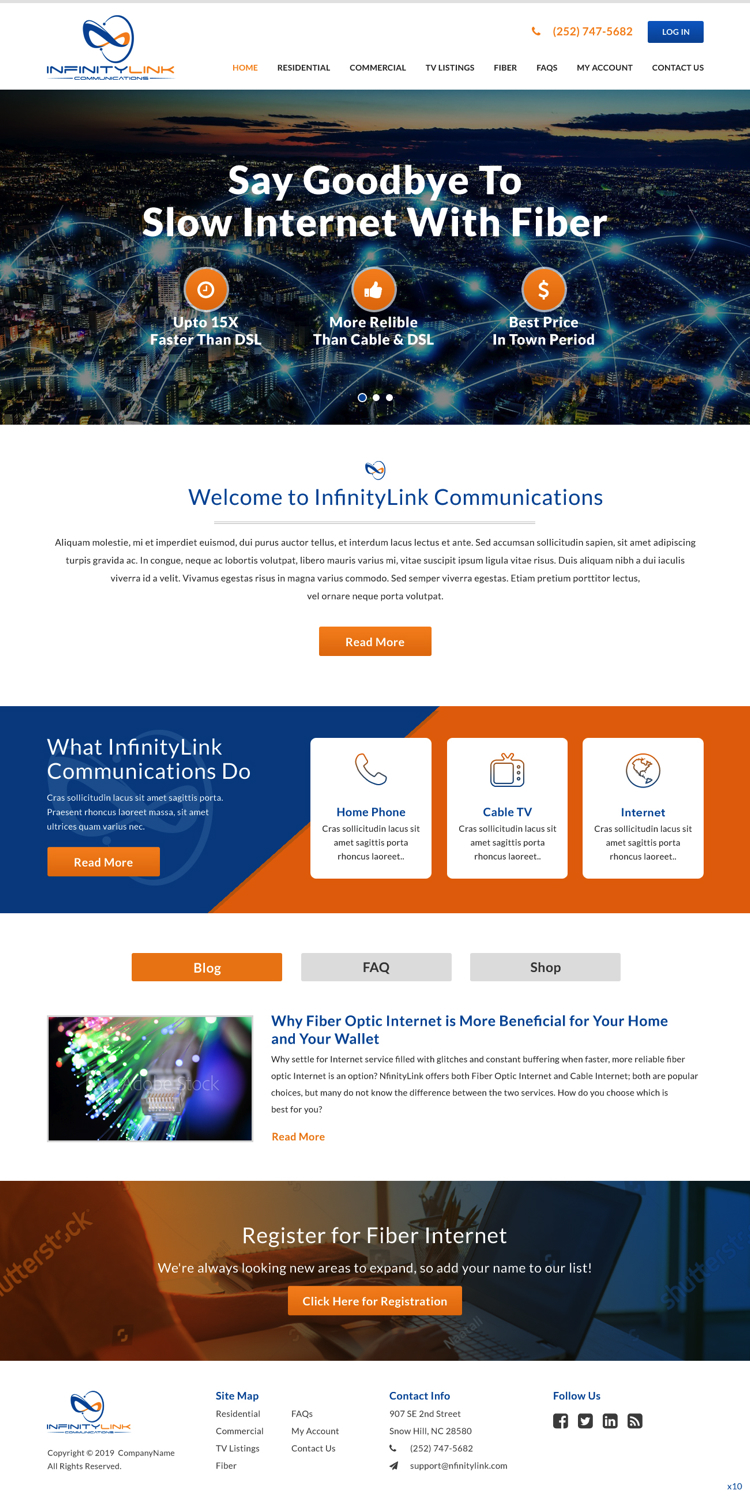 Web Design by pb for Infinity Network Services, Inc. | Design #21030493
