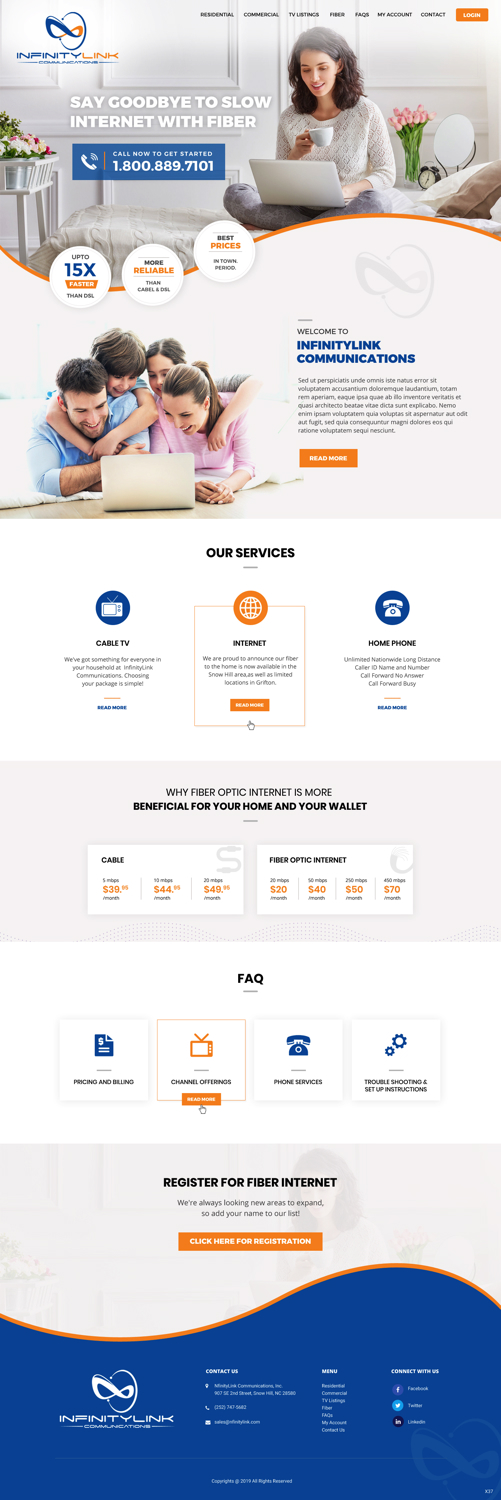 Web-Design von pb für Infinity Network Services, Inc. | Design #21030494