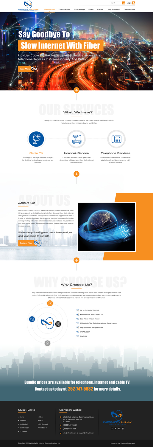 Web Design by Sbss for Infinity Network Services, Inc. | Design #21041881