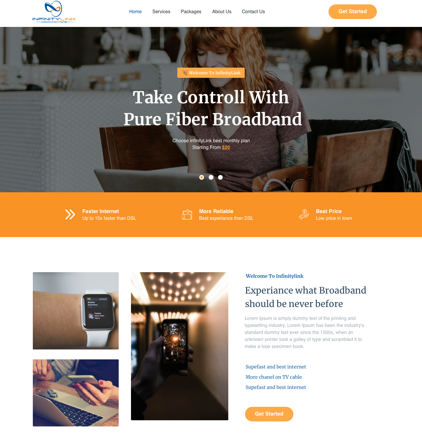 Web Design by Ashish Shinde for Infinity Network Services, Inc. | Design #21080111