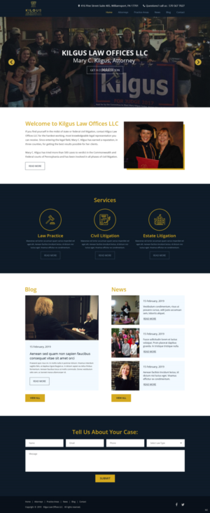 Web Design by pb for Kilgus Law Offices LLC | Design: #21038701