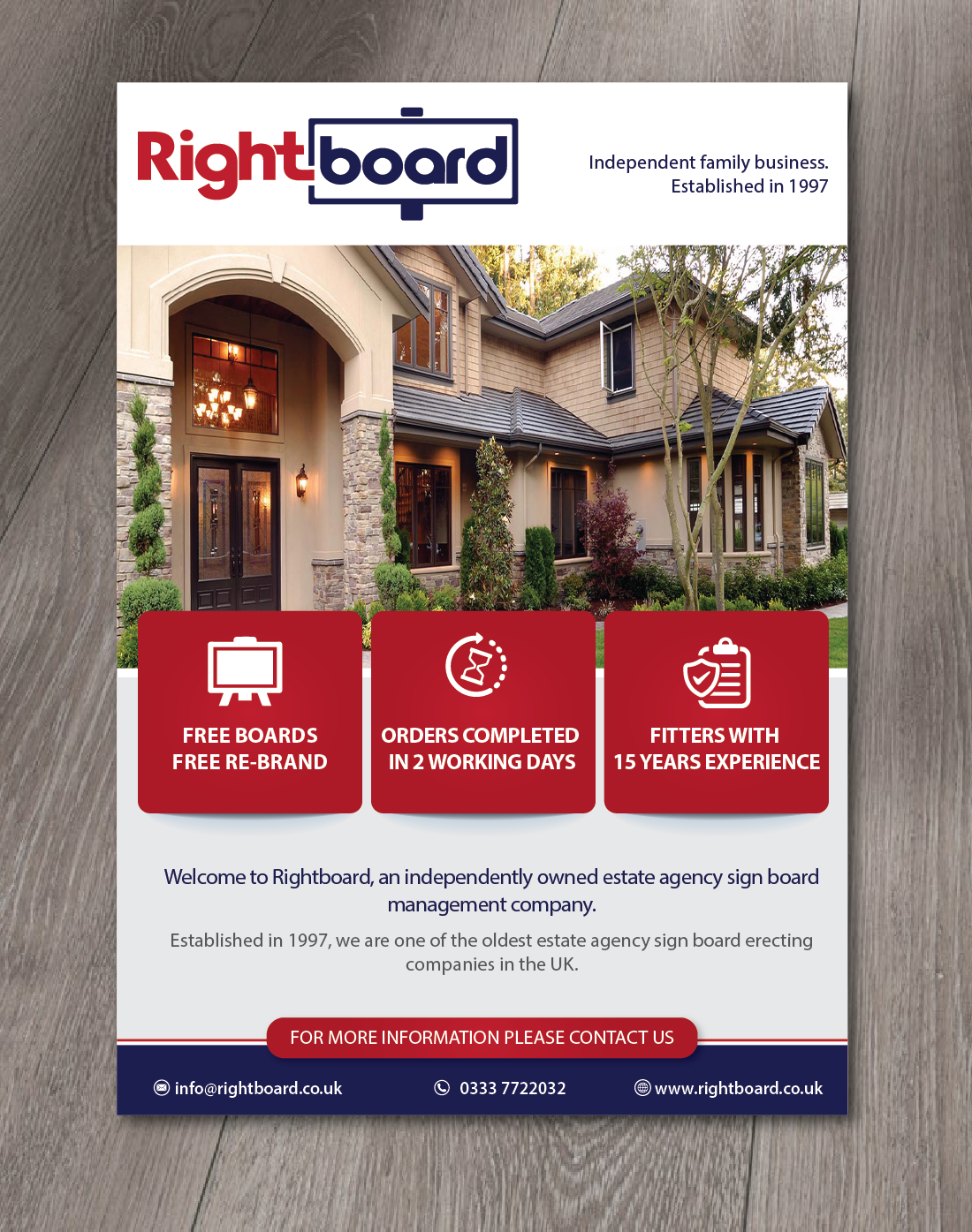 Design de Flyer par alex989 pour Rightboard | Design #21028477