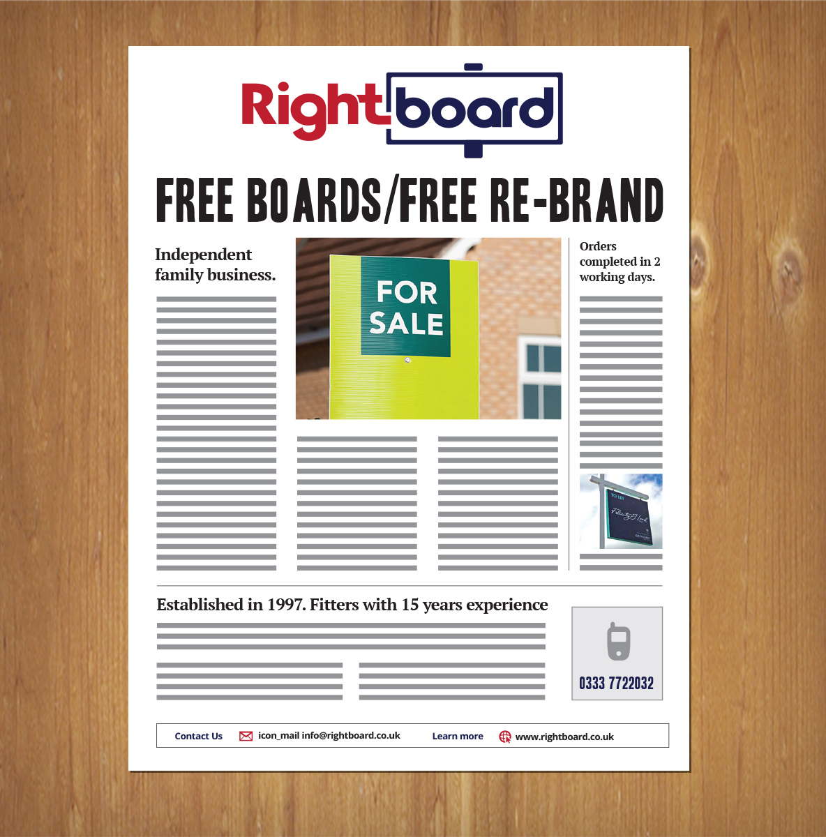 Flyer Design by MNM for Rightboard | Design #21027556