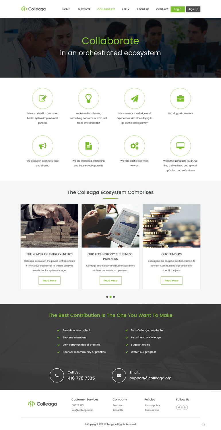 Diseño Web por pb para Colleaga | Diseño #21355190