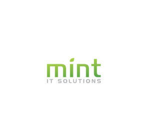 Primary text: mint Secondary text: IT SOLUTIONS | Logo Design by jose_luiz