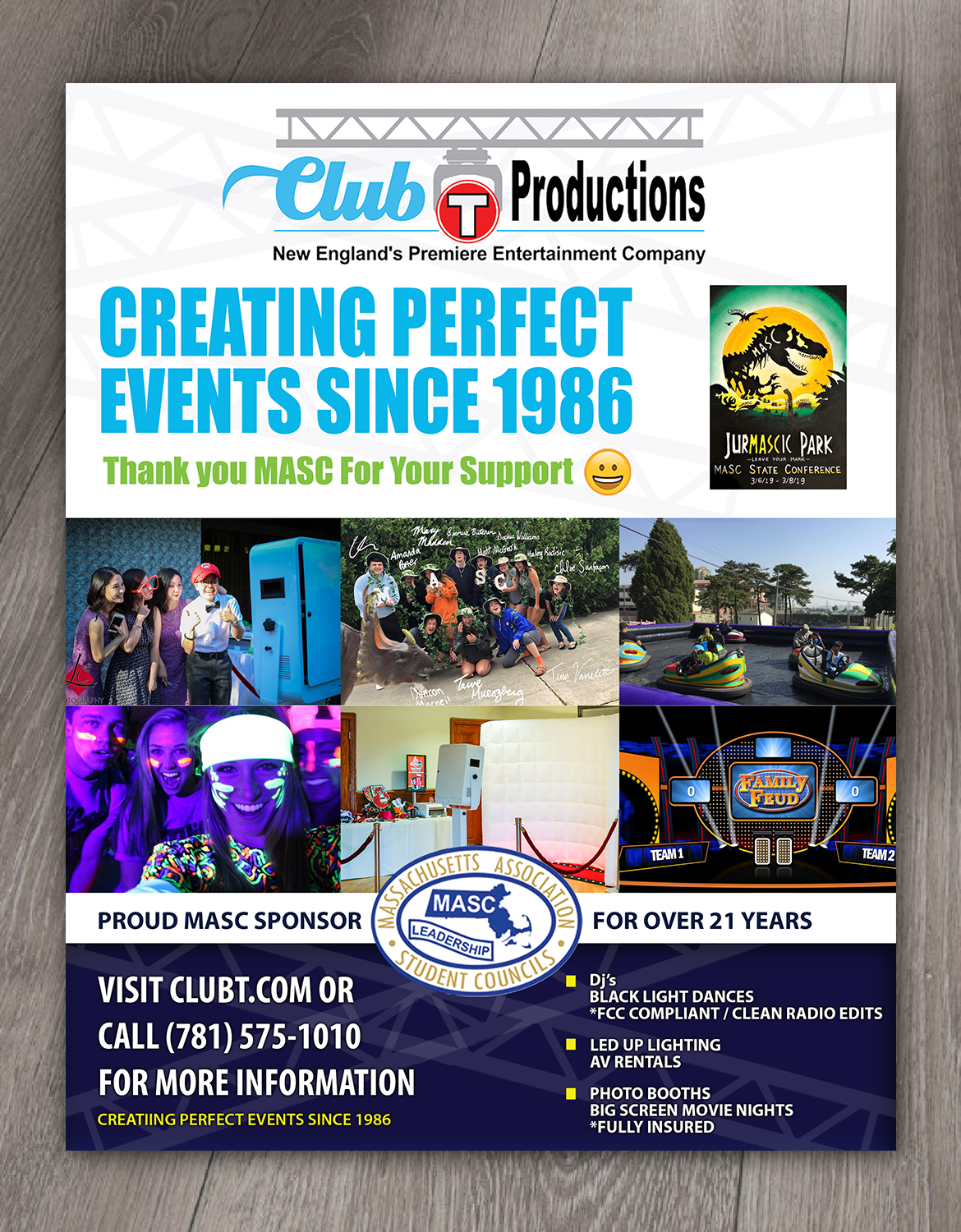 Diseño de Flyer por aspiremedia para Club T Productions, Inc. | Diseño #21025488