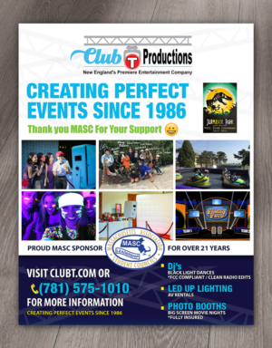 Design de Flyer par aspiremedia pour Club T Productions, Inc. | Design #21025489