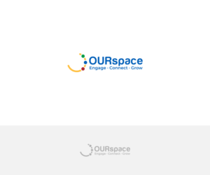 Icon + OURspace as name + incorporated in the logo: Engage | Connect | Grow | Logo-Design von aglaronde23