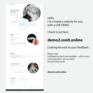 Small business that sells dolls used in the investigation of sudden infant deaths needs a website de | Diseño Web por coo.lt
