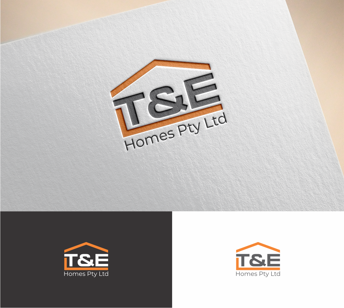 Logo Design by MKR for T & E Homes Pty Ltd | Design #21054852