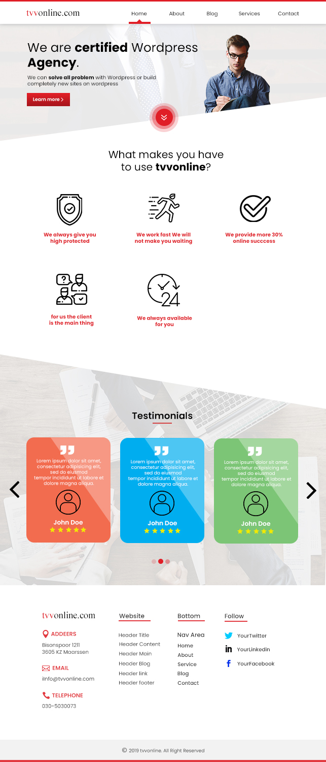 Web Design by Salung for tvvonline.com | Design #21050129