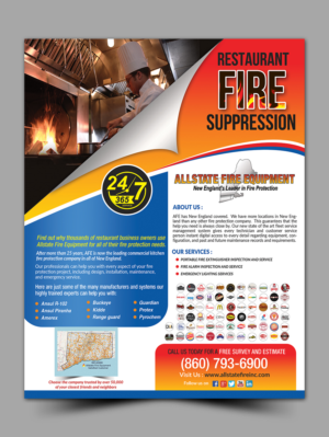 Restaurant Fire Suppression Flyer | Design de Flyer par innovative earth