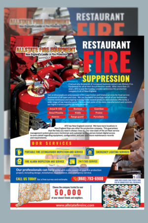 Restaurant Fire Suppression Flyer | Flyer-Design von BLUE WINGS