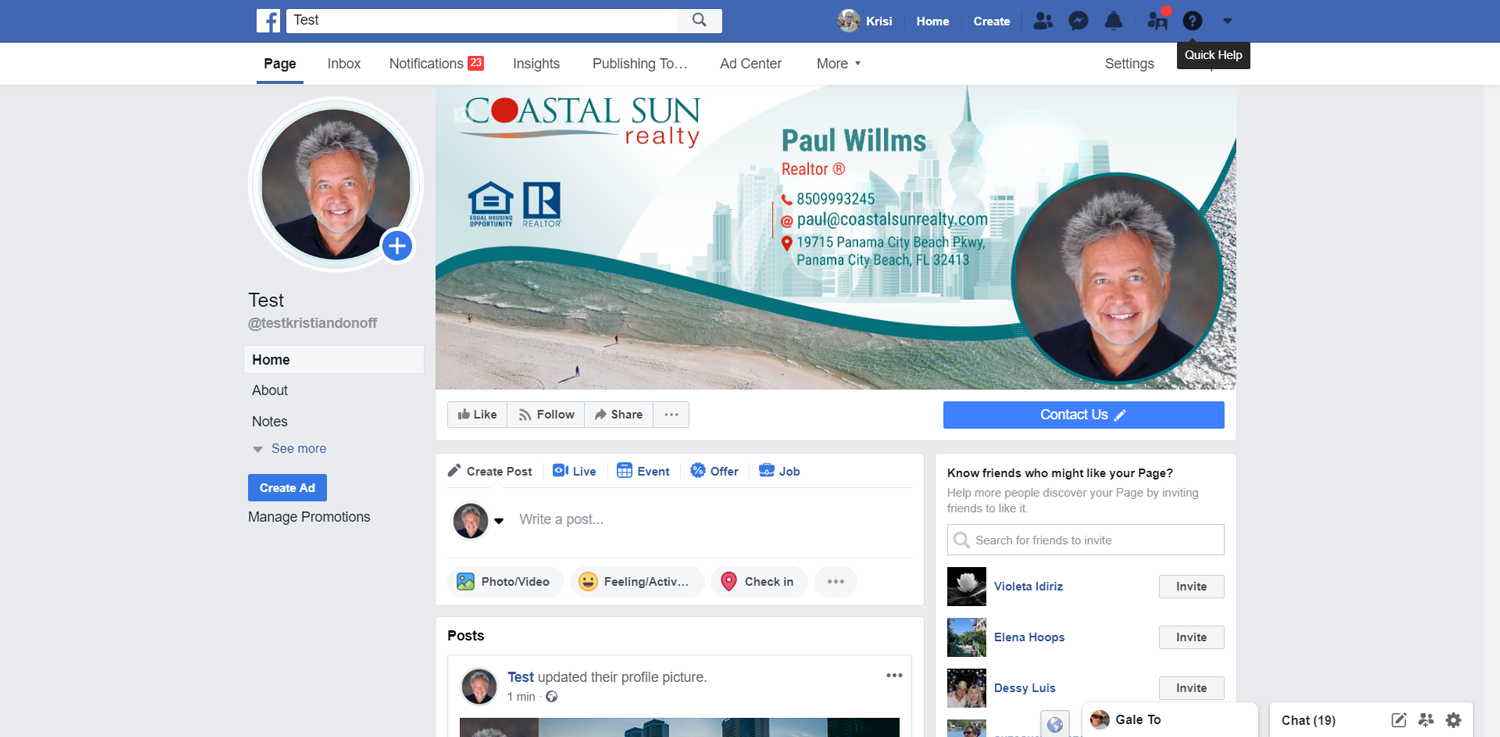 Facebook Design by Kristina Andonoff for 3Sticks Media | Design #21056782