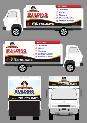 TRUCK WRAP DESIGN  R&R GENERAL | Car Wrap Design by SAI DESIGNS