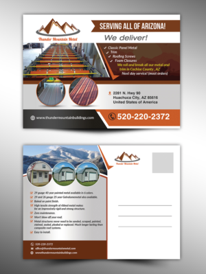 Diseño de Postal por innovative earth para Thunder Mountain Metal | Diseño: #21044039