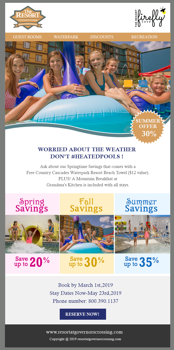 Email Marketing Design by Best Design Hub for Smoky Mountain Resorts | Design #21056528