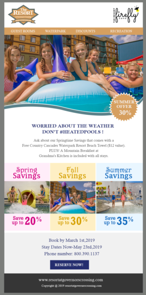 E-Mail Marketing-Design von Best Design Hub für Smoky Mountain Resorts | Design: #21056528