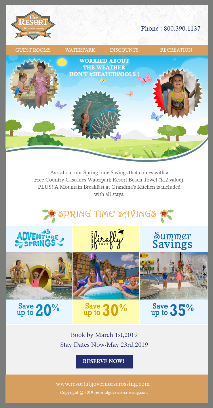 E-Mail Marketing-Design von Best Design Hub für Smoky Mountain Resorts | Design #21056832