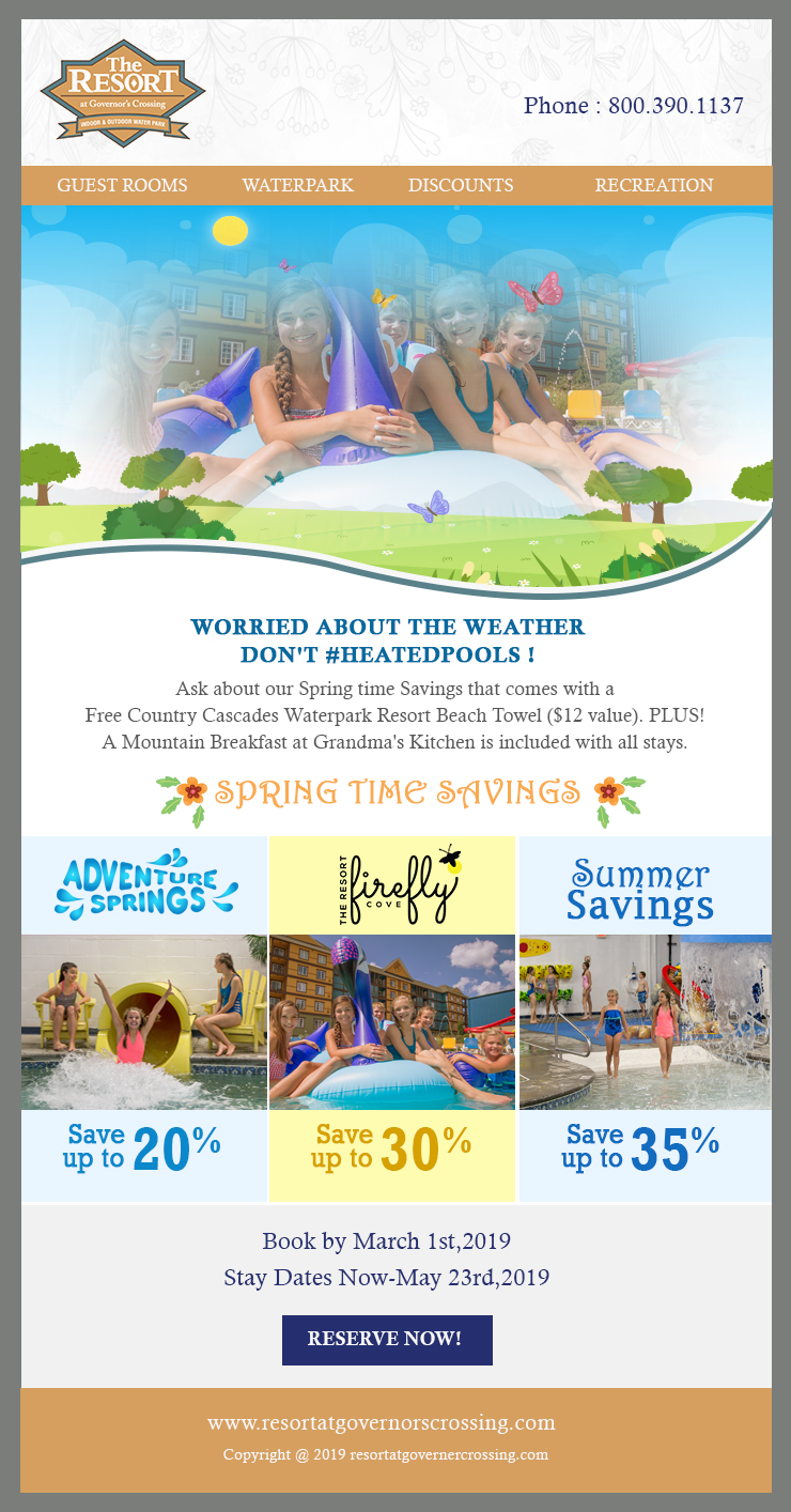 Email Marketing Design by Best Design Hub for Smoky Mountain Resorts | Design #21056833