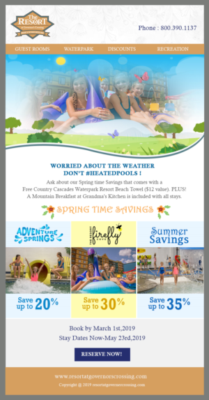 E-Mail Marketing-Design von Best Design Hub für Smoky Mountain Resorts | Design: #21056833