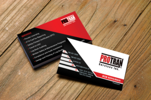 business card for trucking industry consulting firm | Business Card Design by Hardcore Design