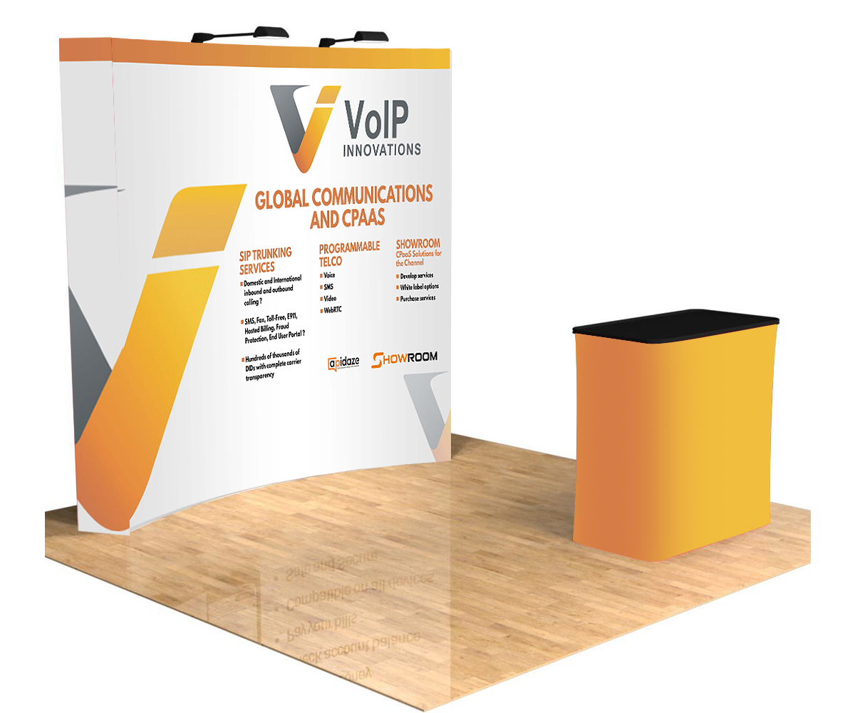 Trade Show Booth Design by Designers Hub for VoIP Innovations | Design #21046194