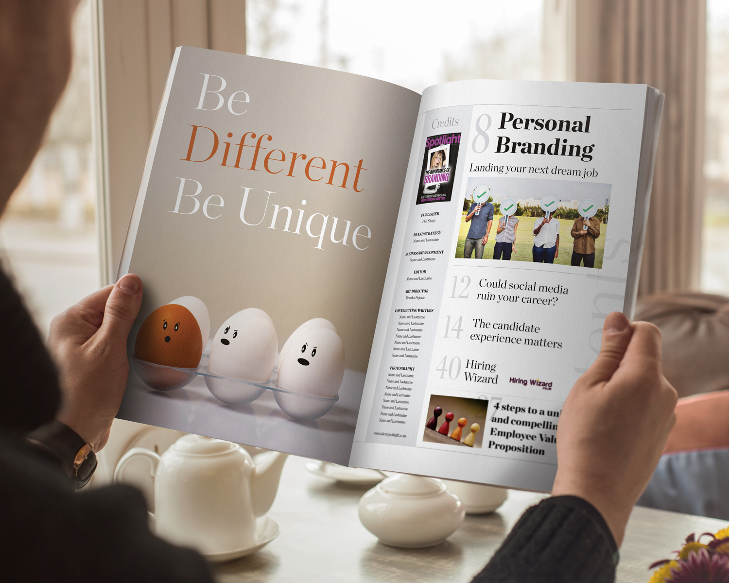 Magazine Design by banedsgn for Elliot Marsh Headhunting Partners | Design #21161892