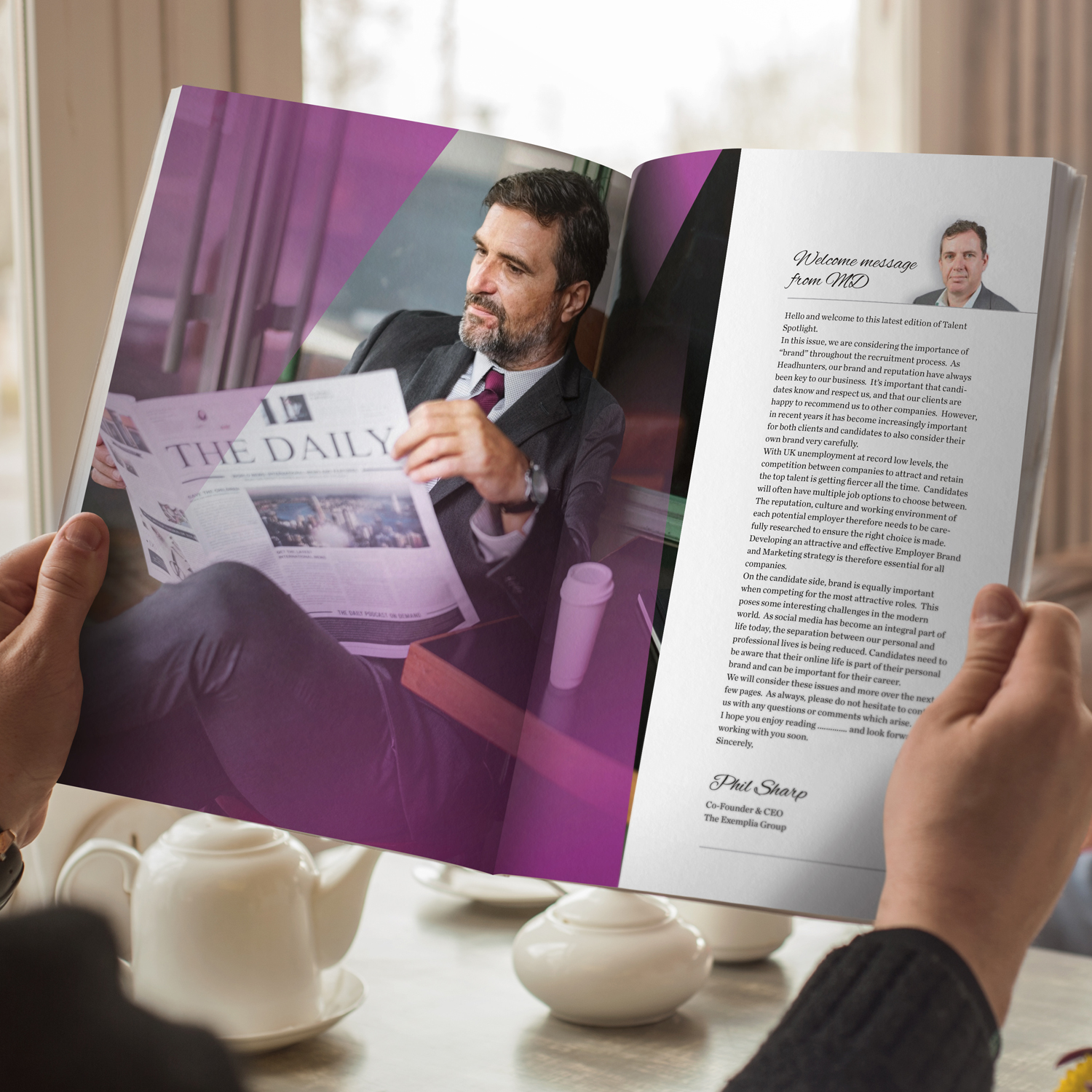 Magazine Design by banedsgn for Elliot Marsh Headhunting Partners | Design #21234474