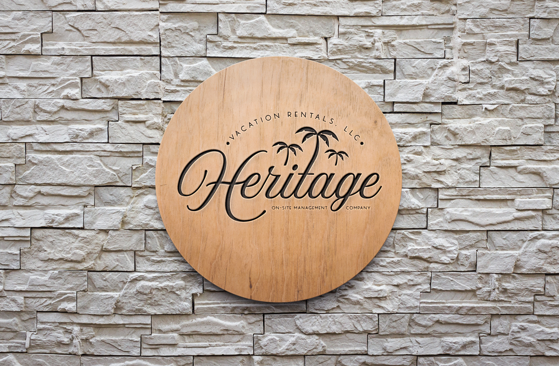 Diseño de Logo por GLDesigns para Heritage Vacation Rentals LLC | Diseño #21040171