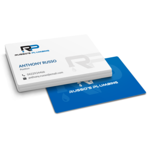 Business Card Design by adiazudin for Russo's Plumbing  | Design #21051478