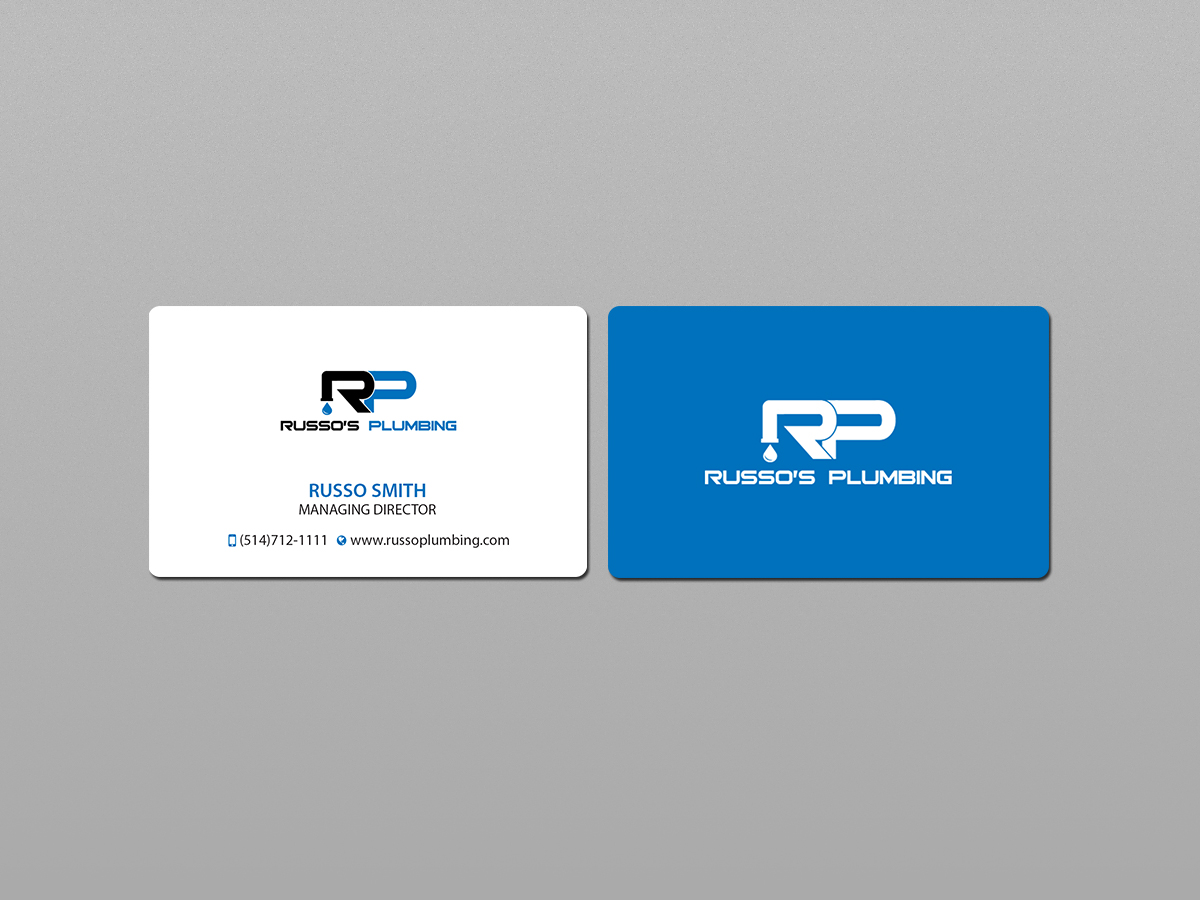Diseño de Tarjeta de Presentación por Creations Box 2015 para Russo's Plumbing  | Diseño #21055305